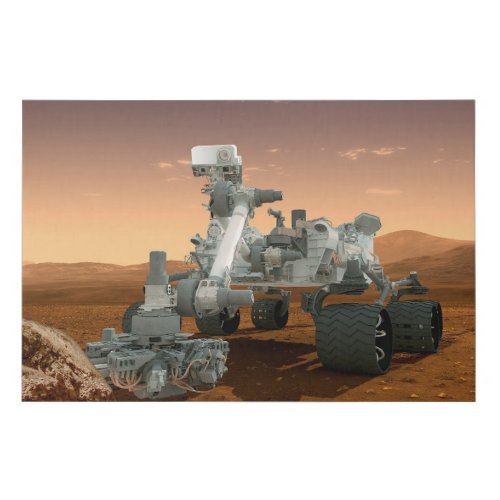 Mars Science Laboratory Curiosity Rover 4 Faux Canvas Print