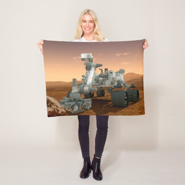 Mars Science Laboratory Curiosity Rover. 4 Fleece Blanket (In Situ)