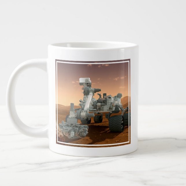 Mars Science Laboratory Curiosity Rover. 4 Giant Coffee Mug (Left)