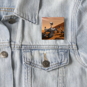 Mars Science Laboratory Curiosity Rover. Button