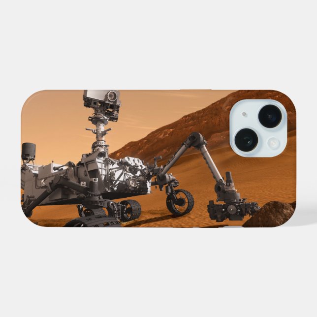 Mars Science Laboratory Curiosity Rover. iPhone 15 Case (Back Horizontal)