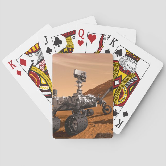 Mars Science Laboratory Curiosity Rover. Poker Cards (Back)