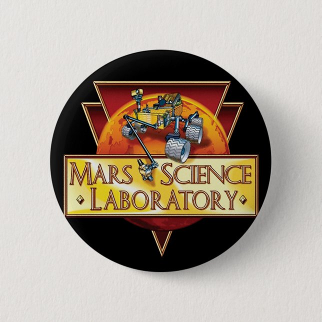 Mars Science Laboratory Mission Logo Button (Front)