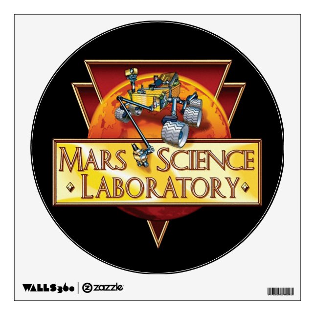 Mars Science Laboratory Mission Logo Wall Sticker (Front)