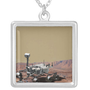 Mars Science Laboratory Silver Plated Necklace