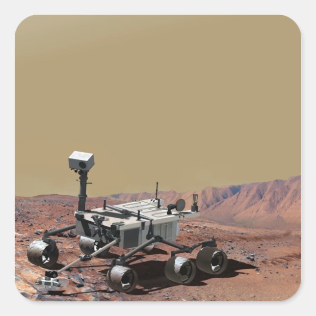 Mars Science Laboratory Square Sticker (Front)