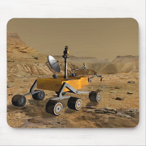 Mars Science Laboratory travels near a canyon Mouse Pad