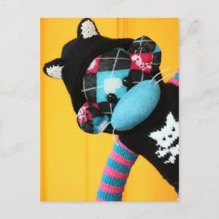 Mars Sock Monkey Post Card - Kit-Kat