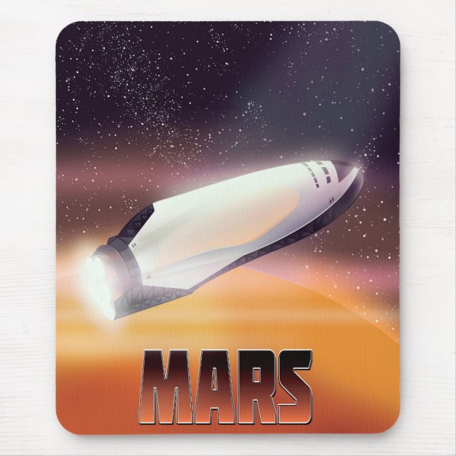 Mars Space poster Mouse Pad (Front)