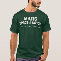 Mars Space Station Vintage Logo T-Shirt