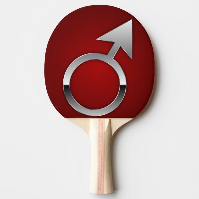 Mars symbol ping pong paddle (Front)