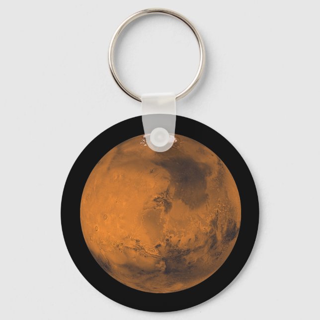 Mars the Red Planet in Outer Space Keychain (Front)