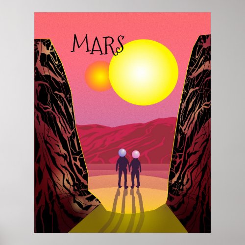 Mars Travel Poster