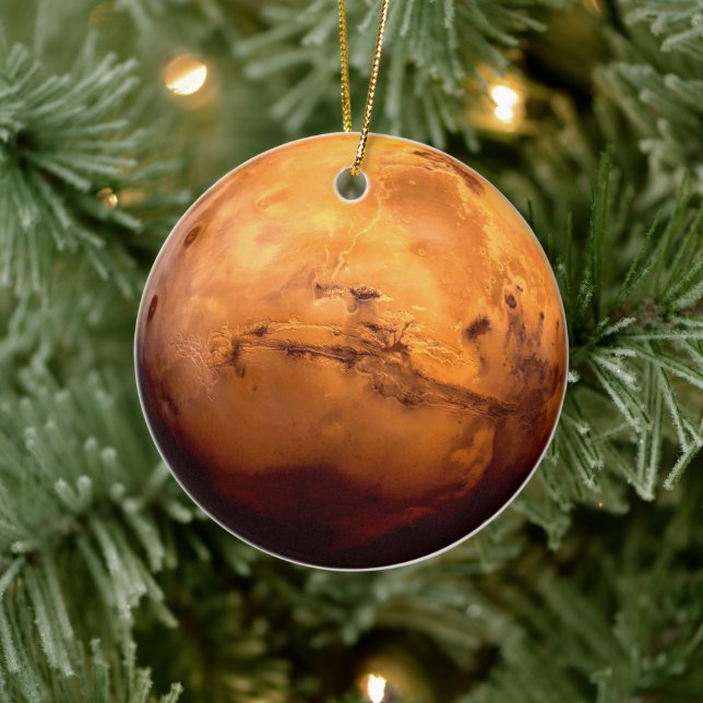 Mars Valles Marineris Ceramic Ornament (Tree)