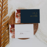 Marsala Autumn Floral | Navy Flat Wedding Place Card<br><div class="desc">This marsala autumn floral | navy flat wedding place card is perfect for your simple rustic boho wedding. The design features modern burgundy and blush watercolor fall florals. It has a lovely feel of classic elegance while staying quite bohemian. Feel free to customize and make it your own; also, feel...</div>