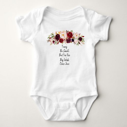 Marsala Baby Bodysuit Girls