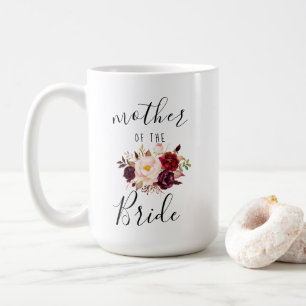 Marsala Blush Boho Mother of the Bride Gift 15 oz Coffee Mug