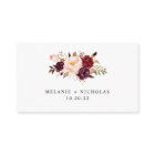Marsala Burgundy Floral rsvp website card | Zazzle