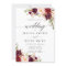 Marsala burgundy Floral Rustic Wedding
