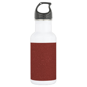 Marsala Color of the Year with faux fine Glitter Water Bottle