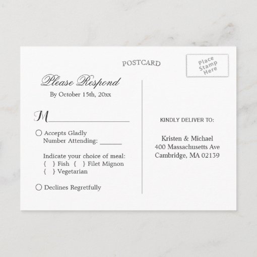 Marsala Floral String Lights Lace Wedding RSVP Invitation Postcard | Zazzle