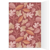Marsala leaves pattern cards (Inside (Left))