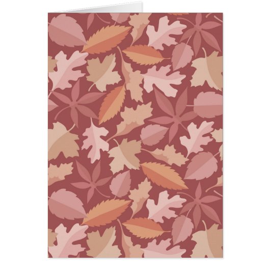 Marsala leaves pattern cards (Front)