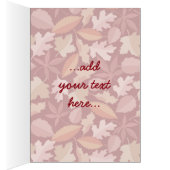 Marsala leaves pattern cards (Inside (Right))