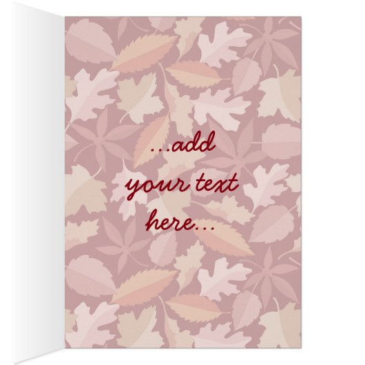 Marsala leaves pattern cards (Inside (Right))