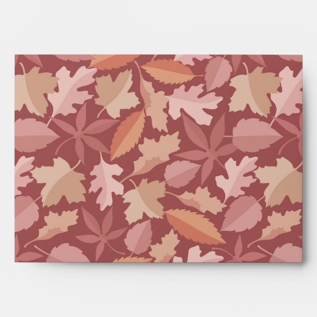 Marsala leaves pattern envelope (Front)