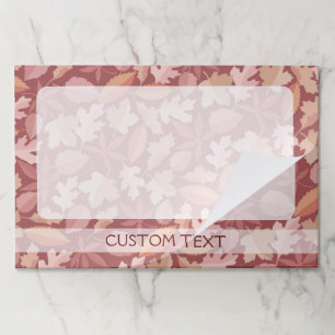 Marsala leaves pattern paper pad