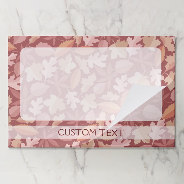 Marsala leaves pattern paper pad (Folded)