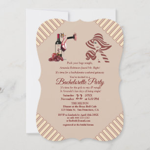 Marsala-wine Tasting Bachelorette Party Invitation