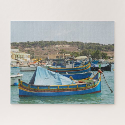 Marsaxlokk _ Maltas fishing village Jigsaw Puzzle