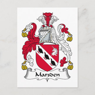 Marsden Family Crest Postcard