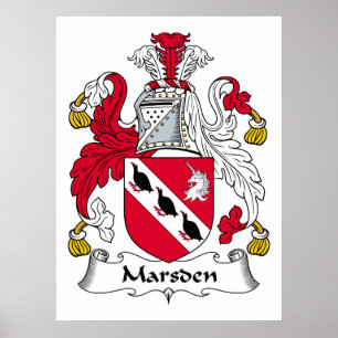 Marsden Family Crest Poster