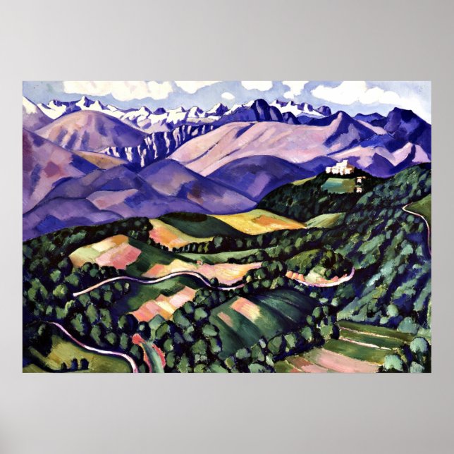 Marsden Hartley - Purple Mountains, Venice Poster (Front)