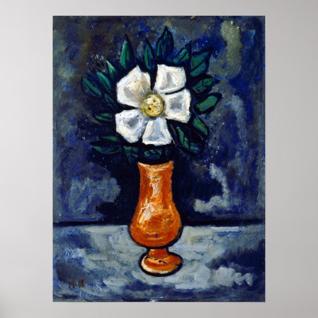 Marsden Hartley White Flower Poster (Front)