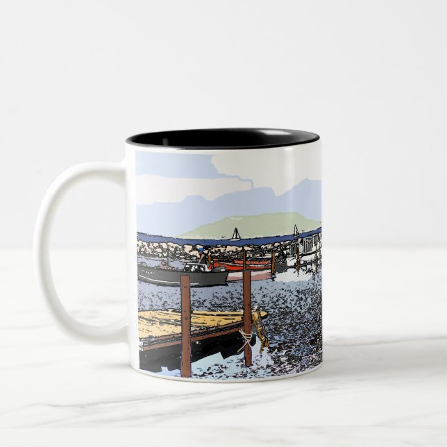  Marseillan South of France  Two-Tone Coffee Mug (Left)