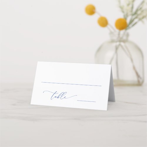 Marseille Bleu and White 2 Wedding Table Number  Place Card