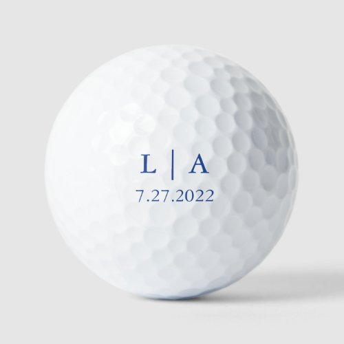 Marseille Bleu Wedding Personalized Golf Ball