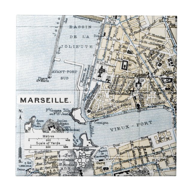Marseille Ceramic Tile (Front)