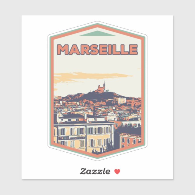 Marseille city France is my proud hometown Sticker (Sheet)