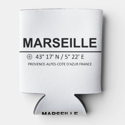 Marseille Coordinates Can Cooler