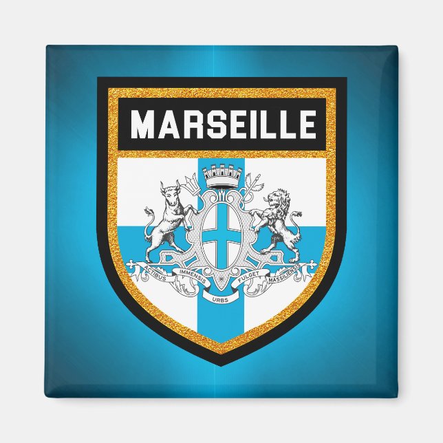 Marseille Flag Magnet (Front)