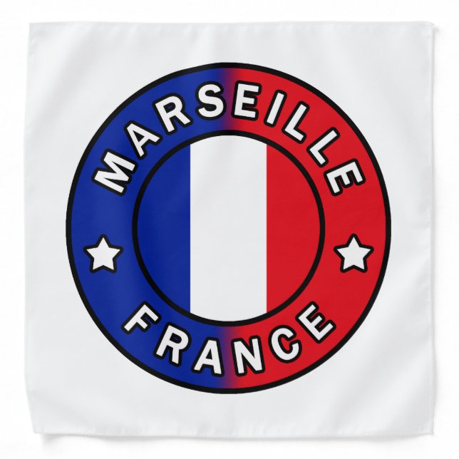 Marseille France Bandana (Front)