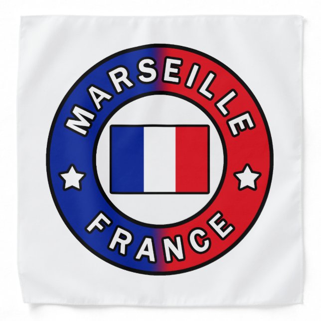 Marseille France Bandana (Front)