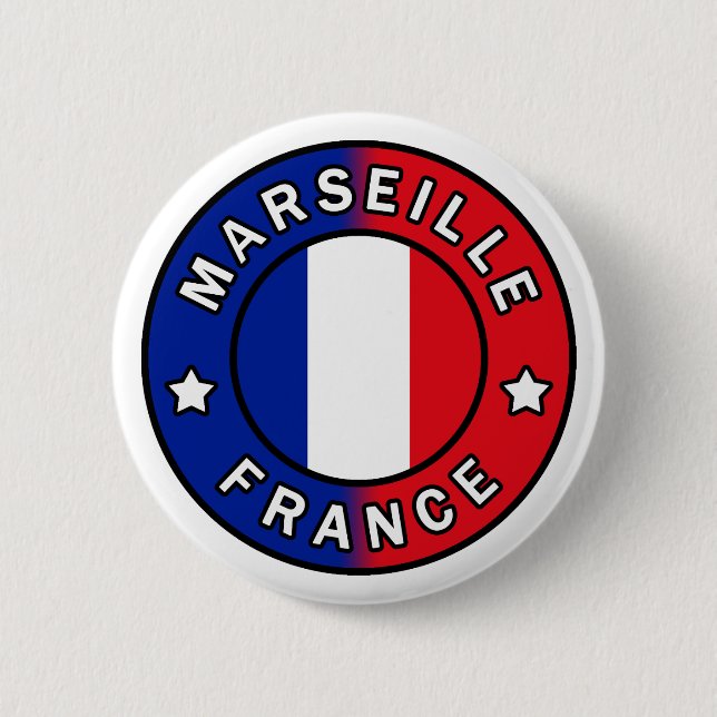 Marseille France Button (Front)