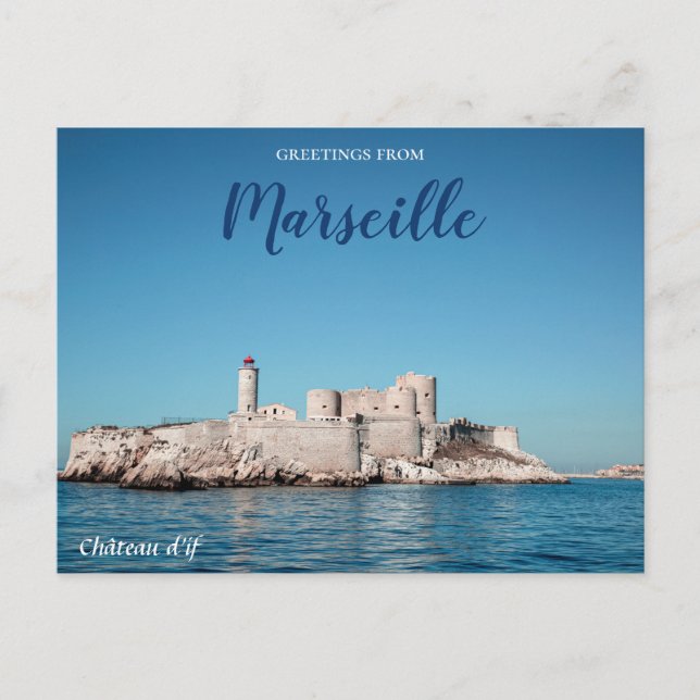Marseille France Castle Travel Postcard (Front)