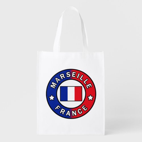 Marseille France Grocery Bag